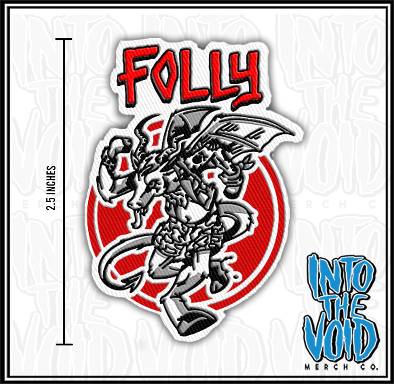 FOLLY - CIRCLE JERKS - Embroidered Patch