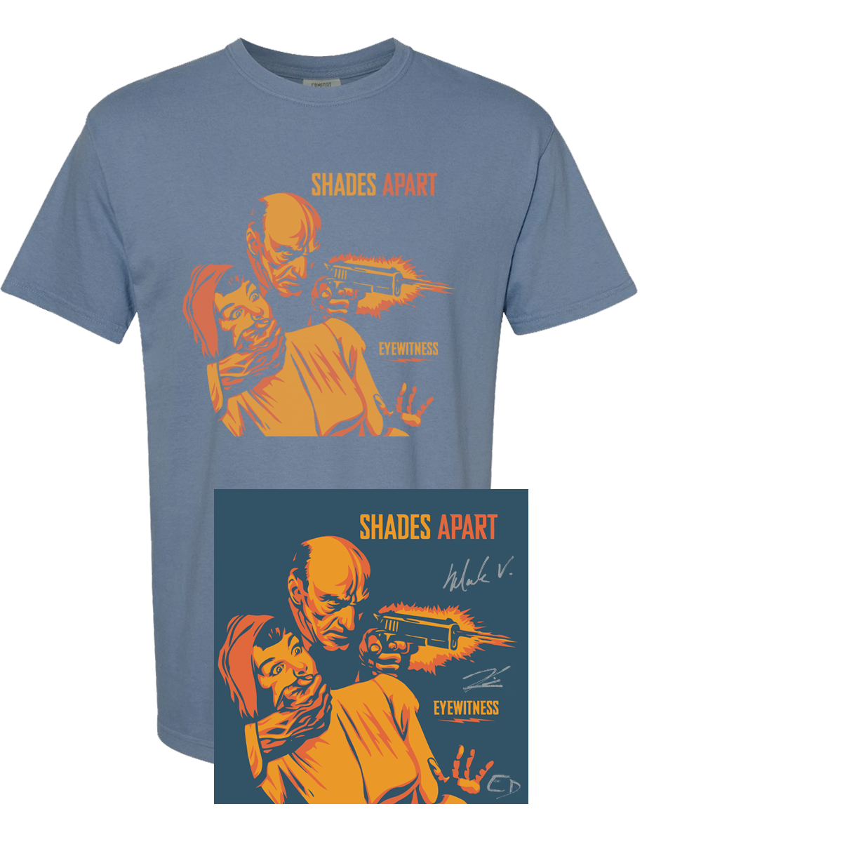 SHADES APART - EYEWITNESS - 25th ANNIVERSARY - VINYL LP & T-SHIRT BUNDLE