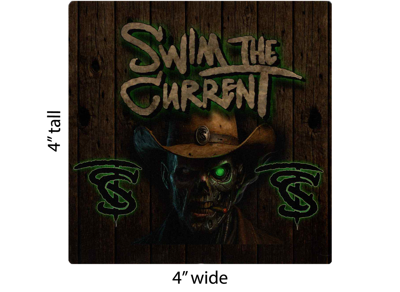 SWIM THE CURRENT - CLINT - Sticker