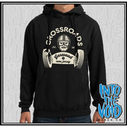 CROSSROADS - RACER- Black Pullover Hoodie - INTO THE VOID Merch Co.