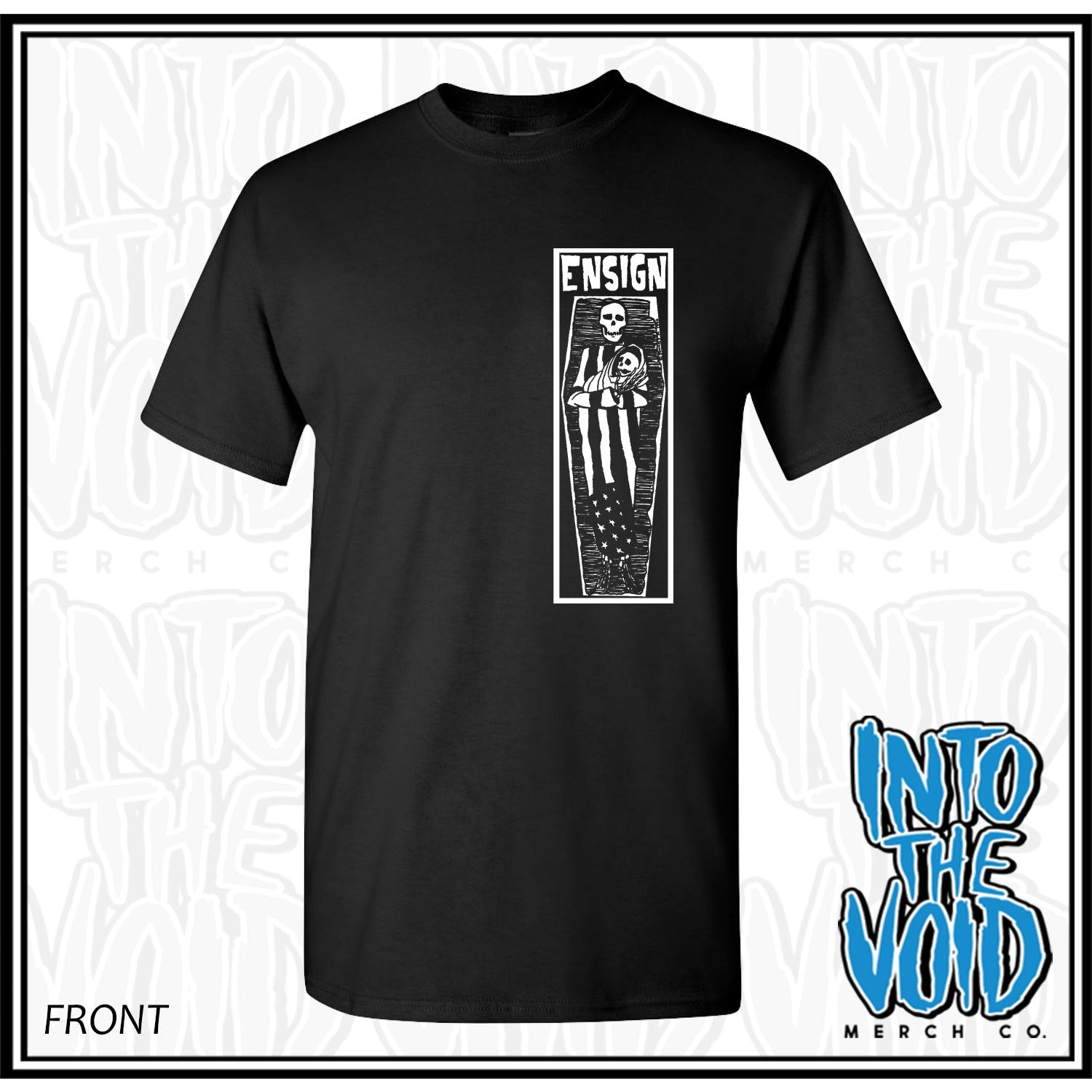 ENSIGN - CASKET - Short Sleeve T-Shirt - INTO THE VOID Merch Co.