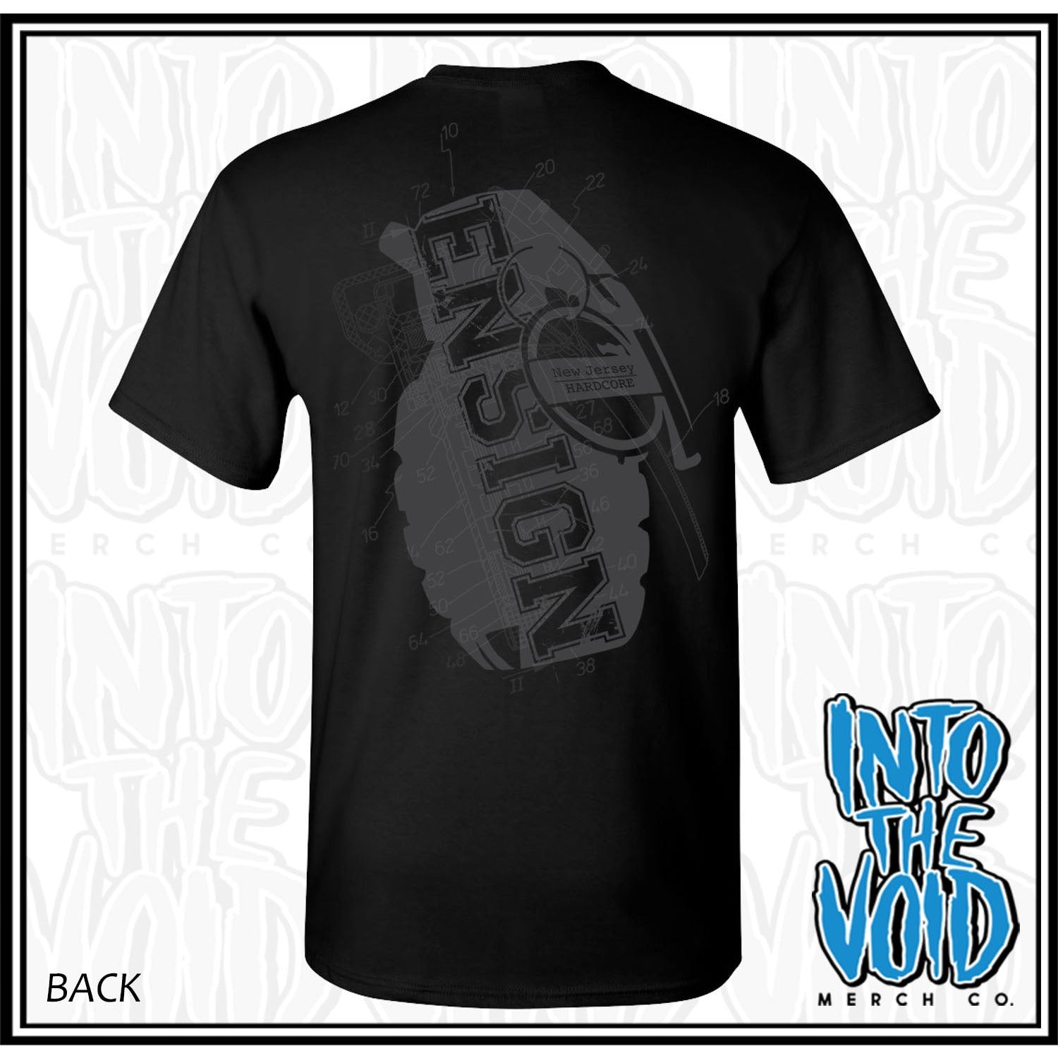ENSIGN - GRENADE - Short Sleeve T-Shirt - INTO THE VOID Merch Co.