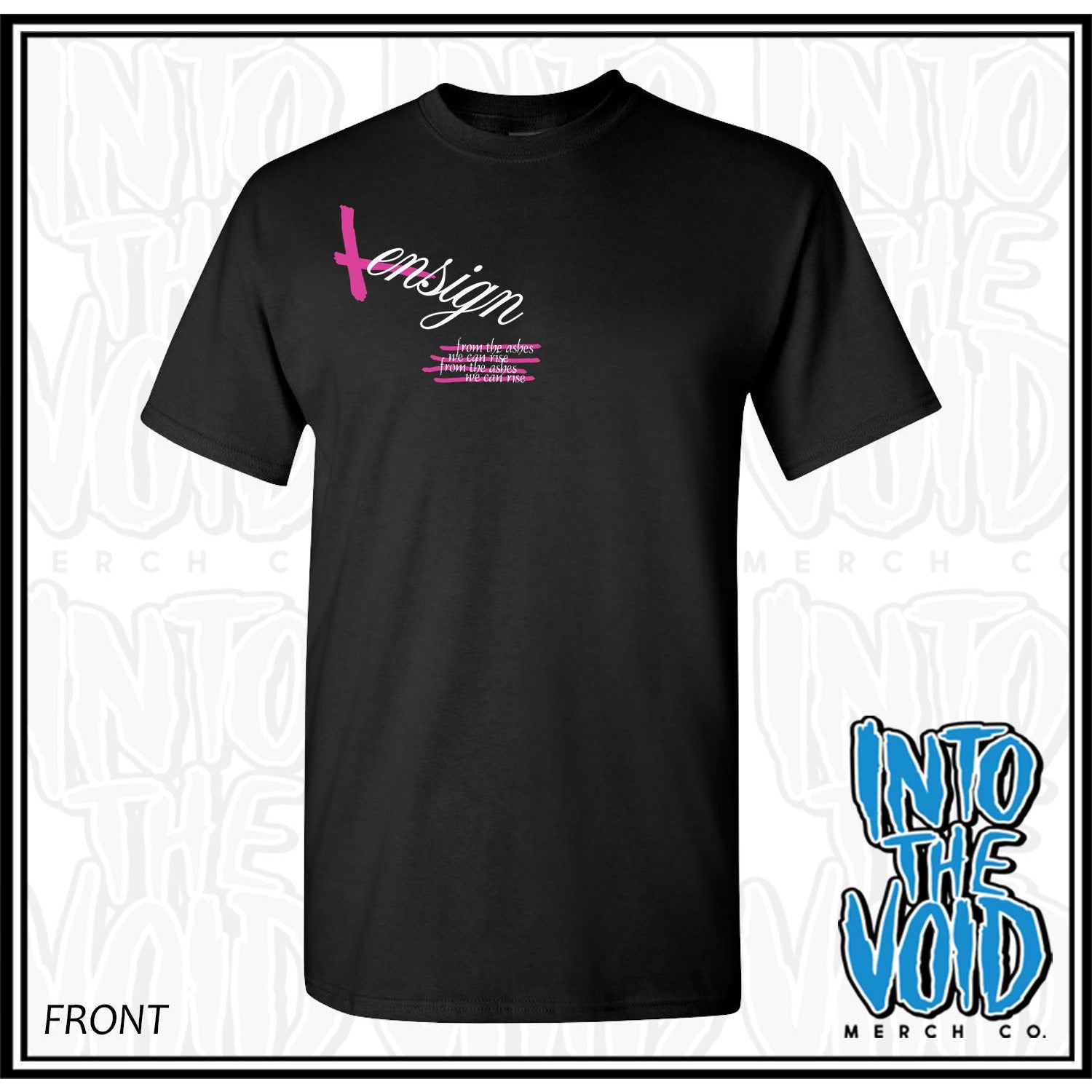 ENSIGN - PINK RIBBON - Short Sleeve T-Shirt - INTO THE VOID Merch Co.