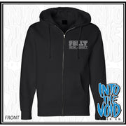 FOLLY - INSANITY LATER - Hooded Zip-Up Sweatshirt - INTO THE VOID Merch Co.