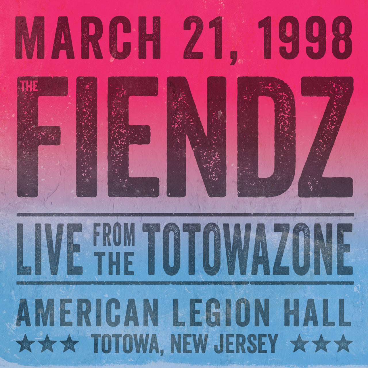 THE FIENDZ - "LIVE FROM THE TOTOWAZONE" CD - INTO THE VOID Merch Co.