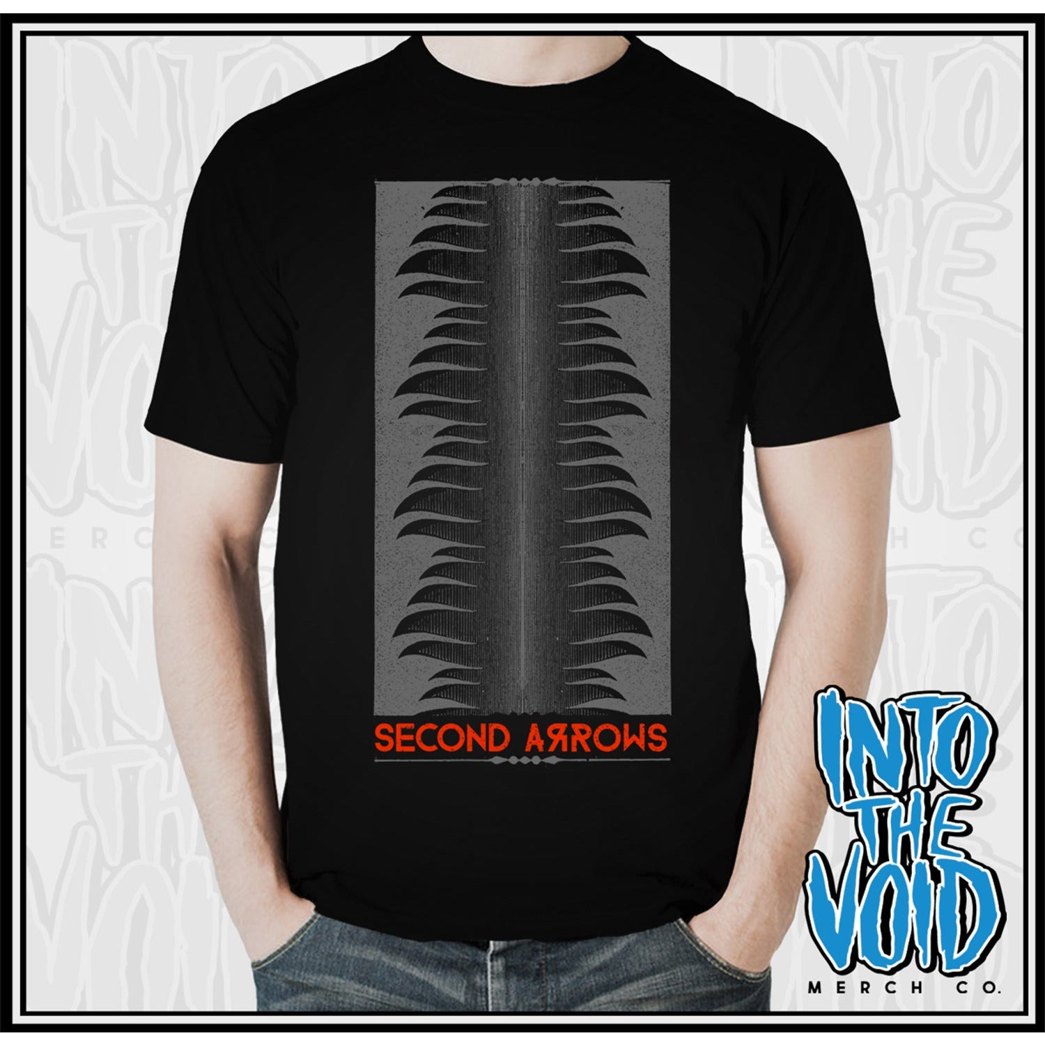 SECOND ARROWS - WAVES - Men's Short Sleeve T-Shirt - INTO THE VOID Merch Co.