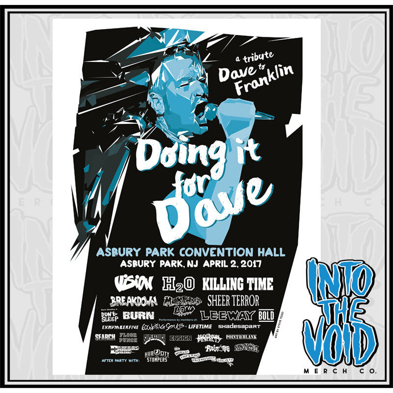 VISION - "DOING IT FOR DAVE" Show Poster - INTO THE VOID Merch Co.