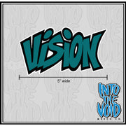 VISION - 5" CLASSIC LOGO Sticker - INTO THE VOID Merch Co.