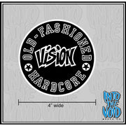 VISION - 4" OLD-FASHIONED Round Sticker - INTO THE VOID Merch Co.