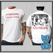 VISION - "IN THE BLINK OF AN EYE" TOUR '89 - Men's Short Sleeve T-Shirt - INTO THE VOID Merch Co.
